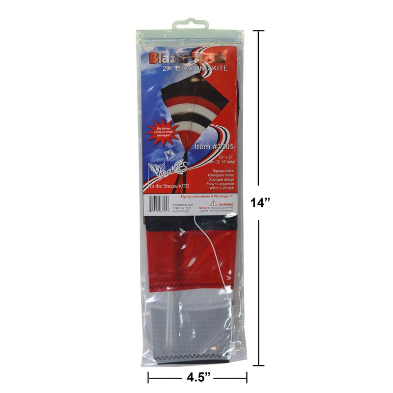 In the Breeze 3302 - Cool Arch 27-inch Diamond Kite - Colorful, Easy-Flying, Single-Line Kite - Image 4